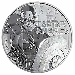 Compare silver prices of 2019 1 oz Tuvalu Captain America Marvel Series Silver Coin